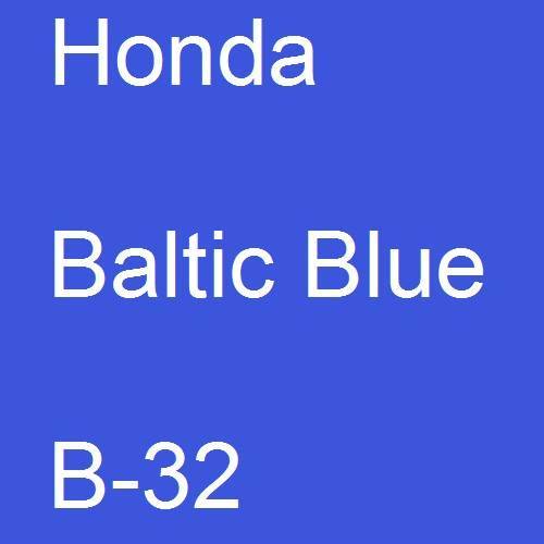 Honda, Baltic Blue, B-32.